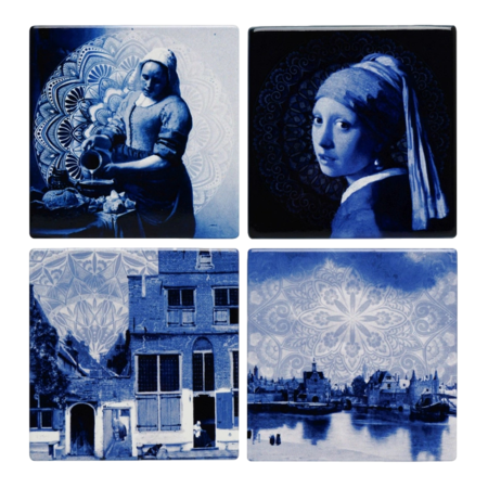 Heinen Delft Blue Vermeer Coasters (4pc)