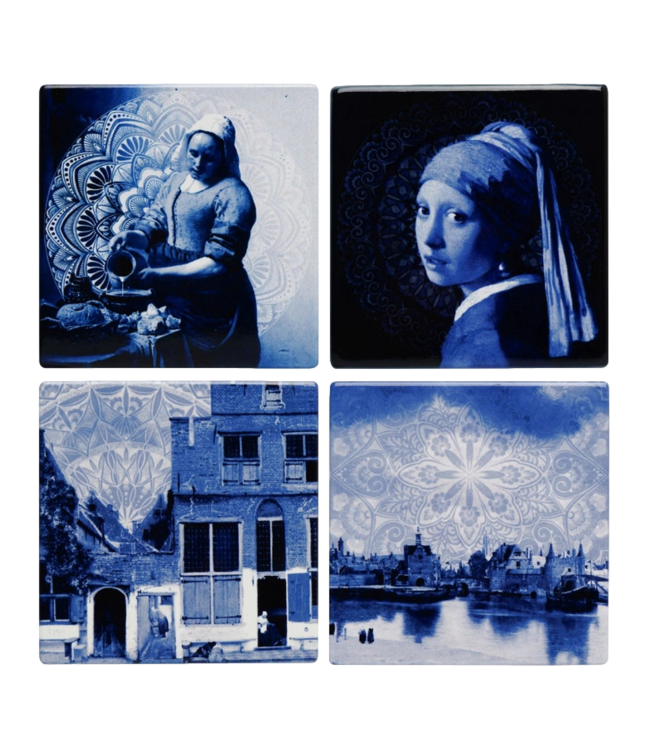 Heinen Delft Blue Vermeer Coasters (4pc)