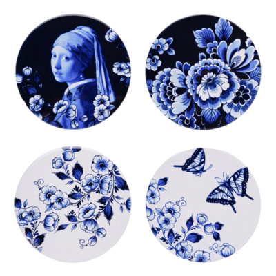 Heinen Delft Blue Day & Night Coasters (4pc)