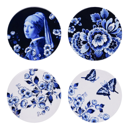 Heinen Delft Blue Day & Night Coasters (4pc)