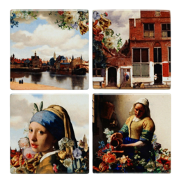 Heinen Vermeer Color Coasters (4pc)