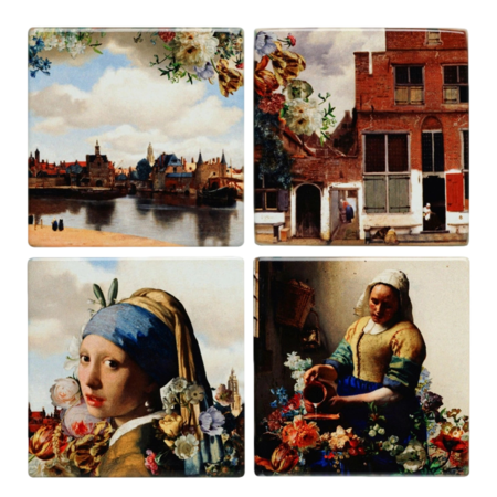 Heinen Vermeer Color Coasters (4pc)