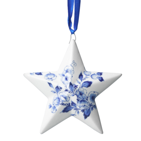 Heinen Star - Delft Blue Christmas Ornament 9cm