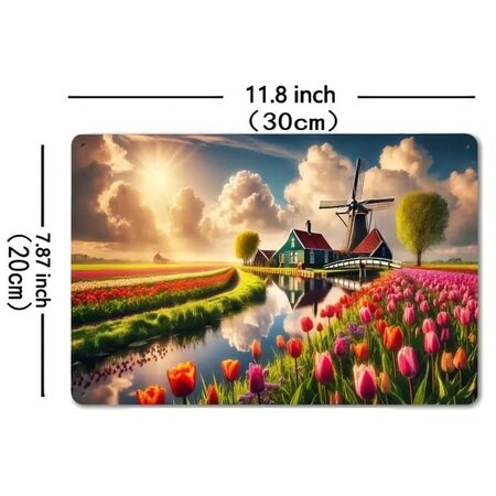 Dutch Country Side Tin Sign