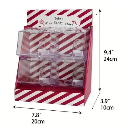 Retro Mini Candy Store Dispenser with Scoops