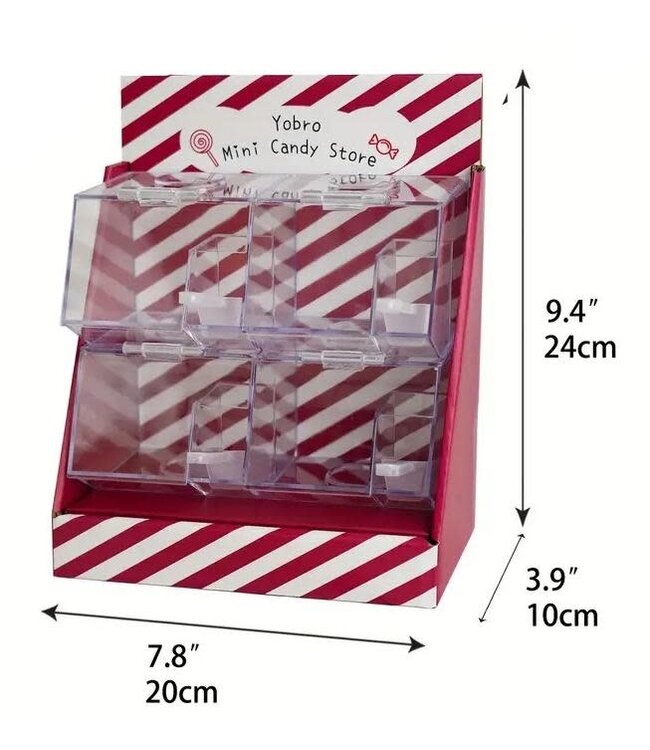 Retro Mini Candy Store Dispenser with Scoops