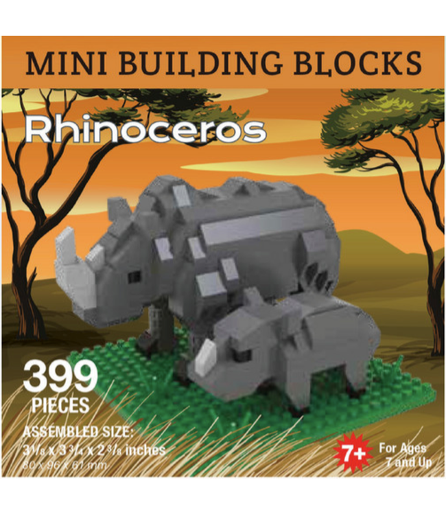 Rhinoceros- Mini Building Blocks
