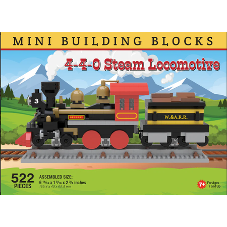 4-4-0 Locomotive  - Mini Building Blocks