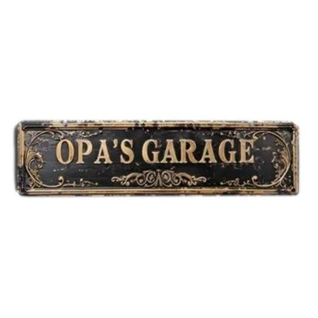 Vintage Opa's Garage Tin Sign