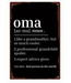 Vintage Oma Definition Tin Sign