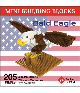 Eagle with American Flag - Mini Building Blocks