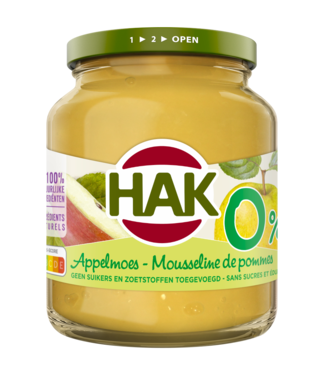 HAK Unsweetened Apple Sauce 370ml