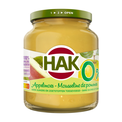 HAK Unsweetened Apple Sauce 370ml