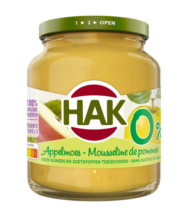 HAK Unsweetened Apple Sauce 370ml