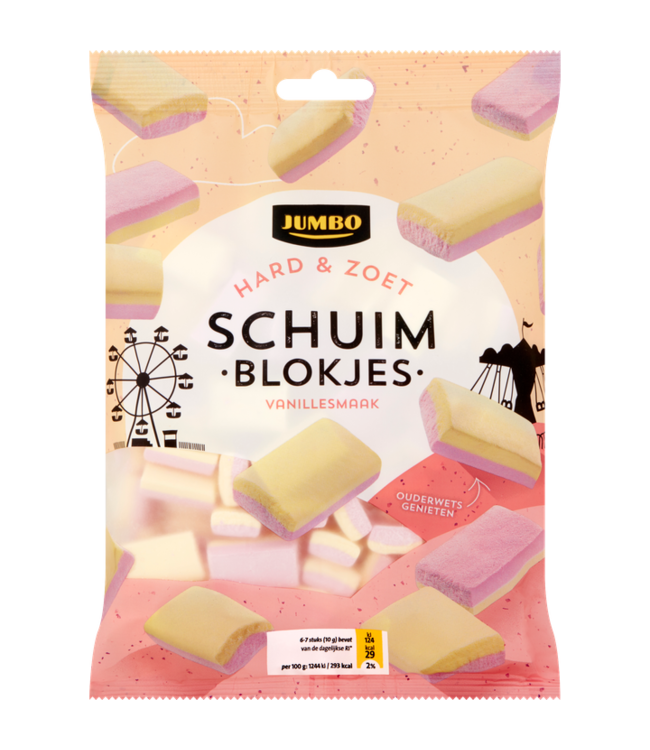 Jumbo Schuim Blokjes 120g