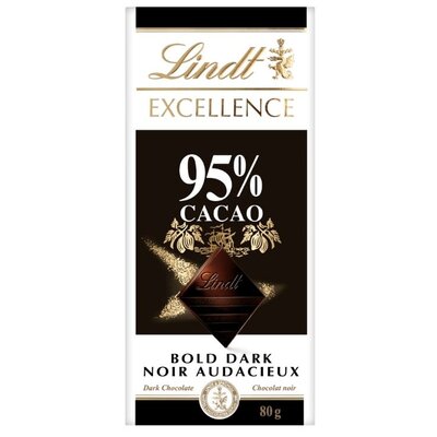 Lindt 95% Cacao Chocolate  80g