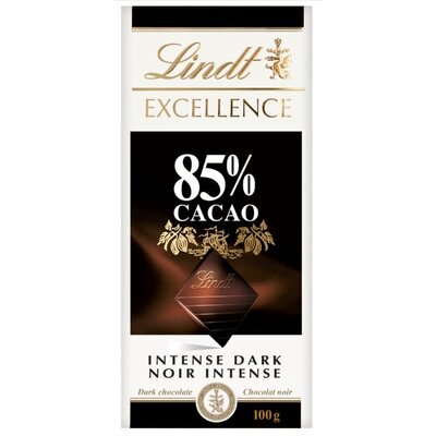Lindt 85% Cacao Chocolate  100g