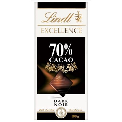 Lindt 70% Cacao Chocolate  100g