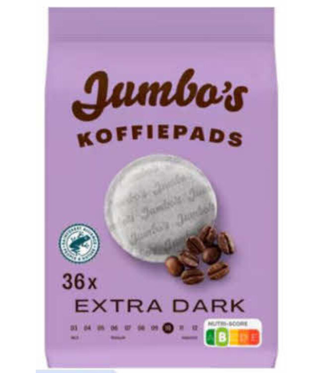 Jumbo Extra Dark Roast Coffee Pods 36 Count