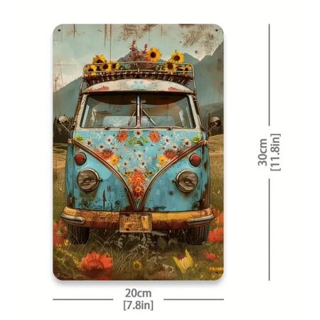 Vintage VW Bus Tin Sign