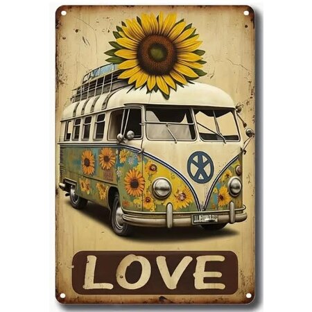 Vintage VW Bus Tin Sign