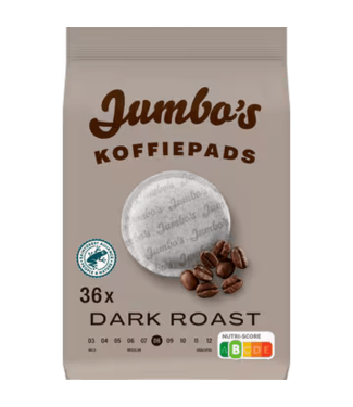 Jumbo Dark Roast Coffee Pods 36 Count