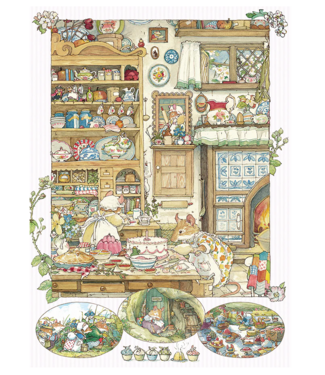 Brambly Hedge Picnic Preparations Puzzle 500pc