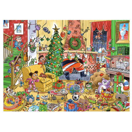 Catching Santa Family Puzzle 350pc