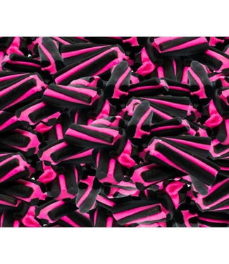 Finland Raspberry Licorice Twists  1 KG