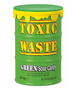 Toxic Waste Green Sour Candy Drum