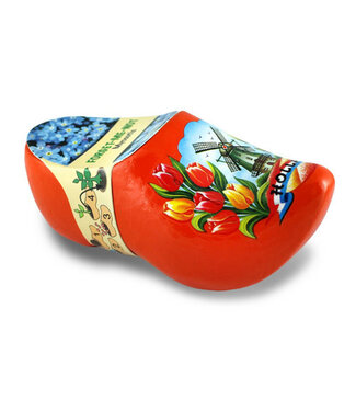 Wooden Shoe Flower Forget Me Not 10cm