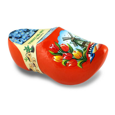 Wooden Shoe Flower Forget Me Not 10cm