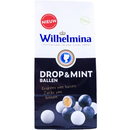 Wilhelmina Licorice  & Mint Balls 200g