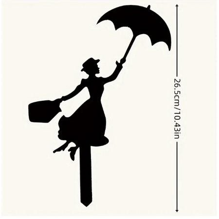 Lady Metal Garden Sign