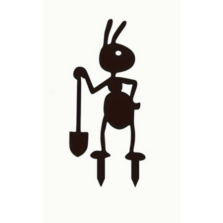 Ant Metal Garden Sign 25cm H x 11.4cm W