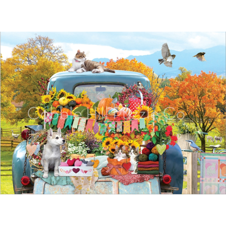Country Truck in  Autumn Puzzle 500pc