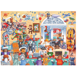 Cats and Dogs Museum Family Puzzle 350pc