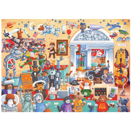 Cats and Dogs Museum Family Puzzle 350pc
