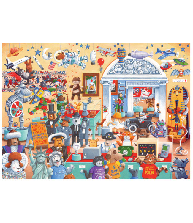 Cats and Dogs Museum Family Puzzle 350pc