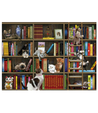 Kitty Librarians Puzzle 1000pc