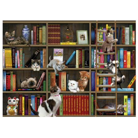Kitty Librarians Puzzle 1000pc