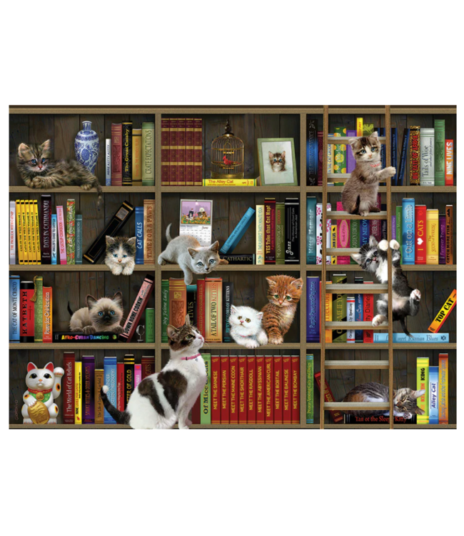 Kitty Librarians Puzzle 1000pc