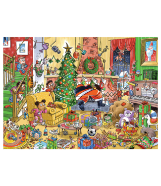 DoodleTown: Catching Santa  Puzzle 1000pc