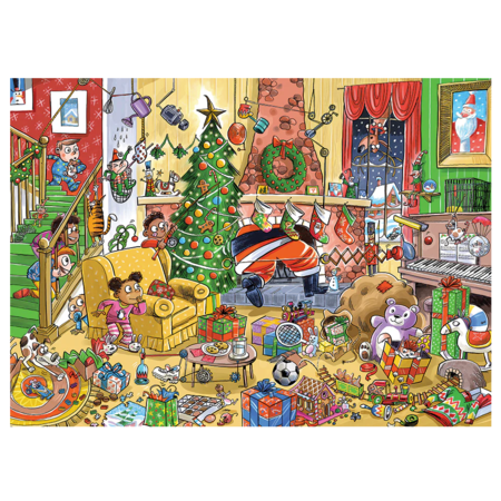 Doodle Town: Catching Santa  Puzzle 1000pc