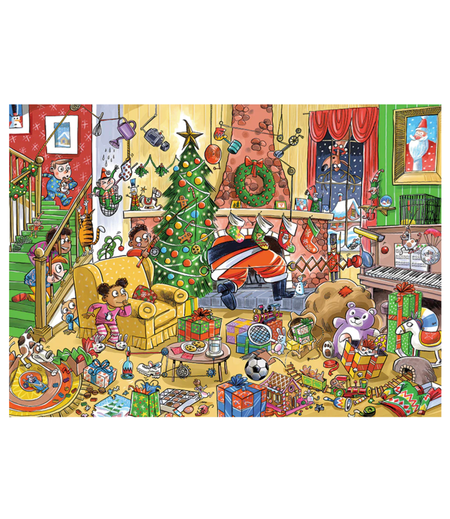 DoodleTown: Catching Santa  Puzzle 1000pc