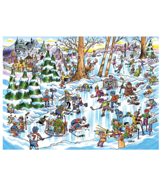 Hockey Town Family Puzzle 350pc