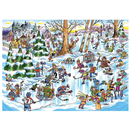 Hockey Town Family Puzzle 350pc