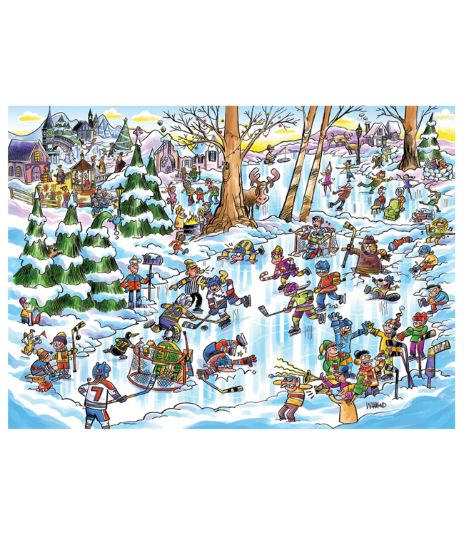 Hockey Town Family Puzzle 350pc