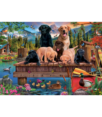 Pups and Ducks Family Puzzle 350pc