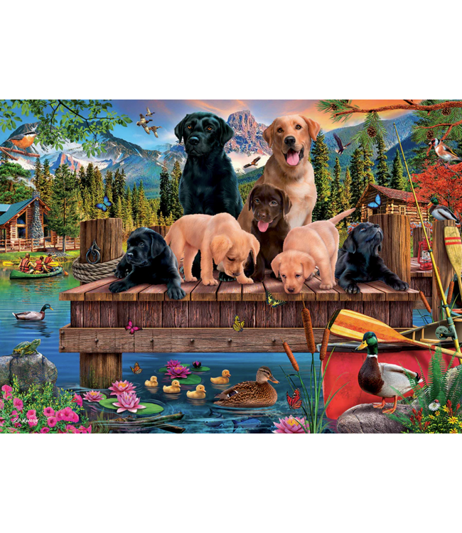 Pups and Ducks Family Puzzle 350pc